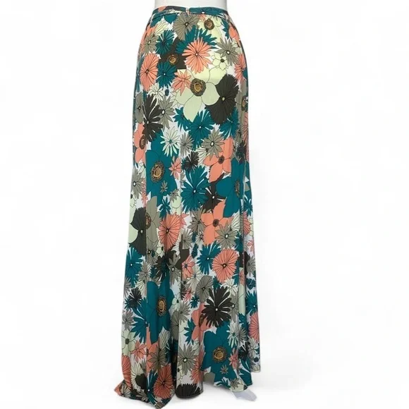 Free People "That's A Wrap" Printed Maxi Skirt Size XL - NWOT - Picture 5 of 7